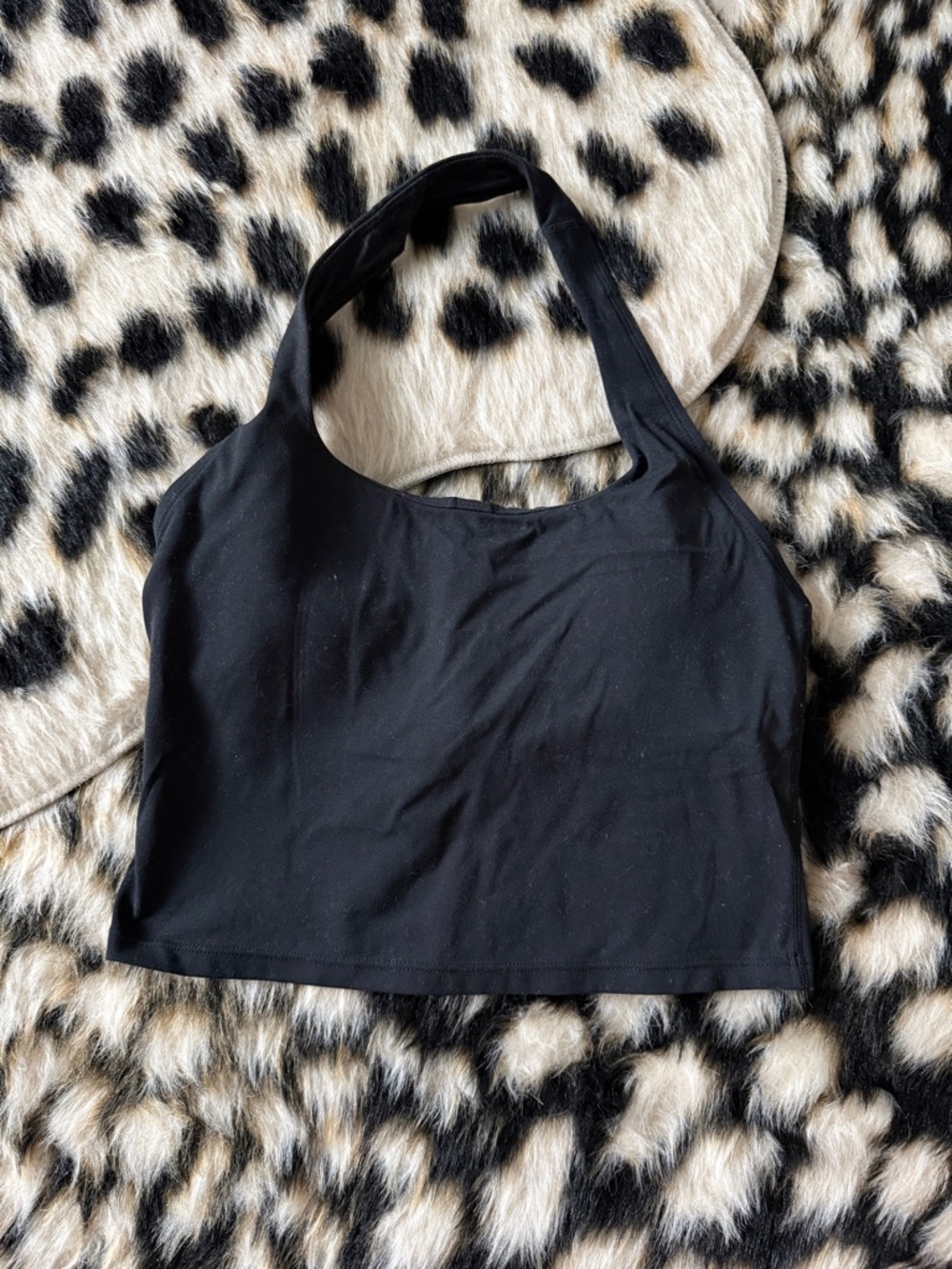 Black Halter Crop Top - Women's Sleeveless Tank